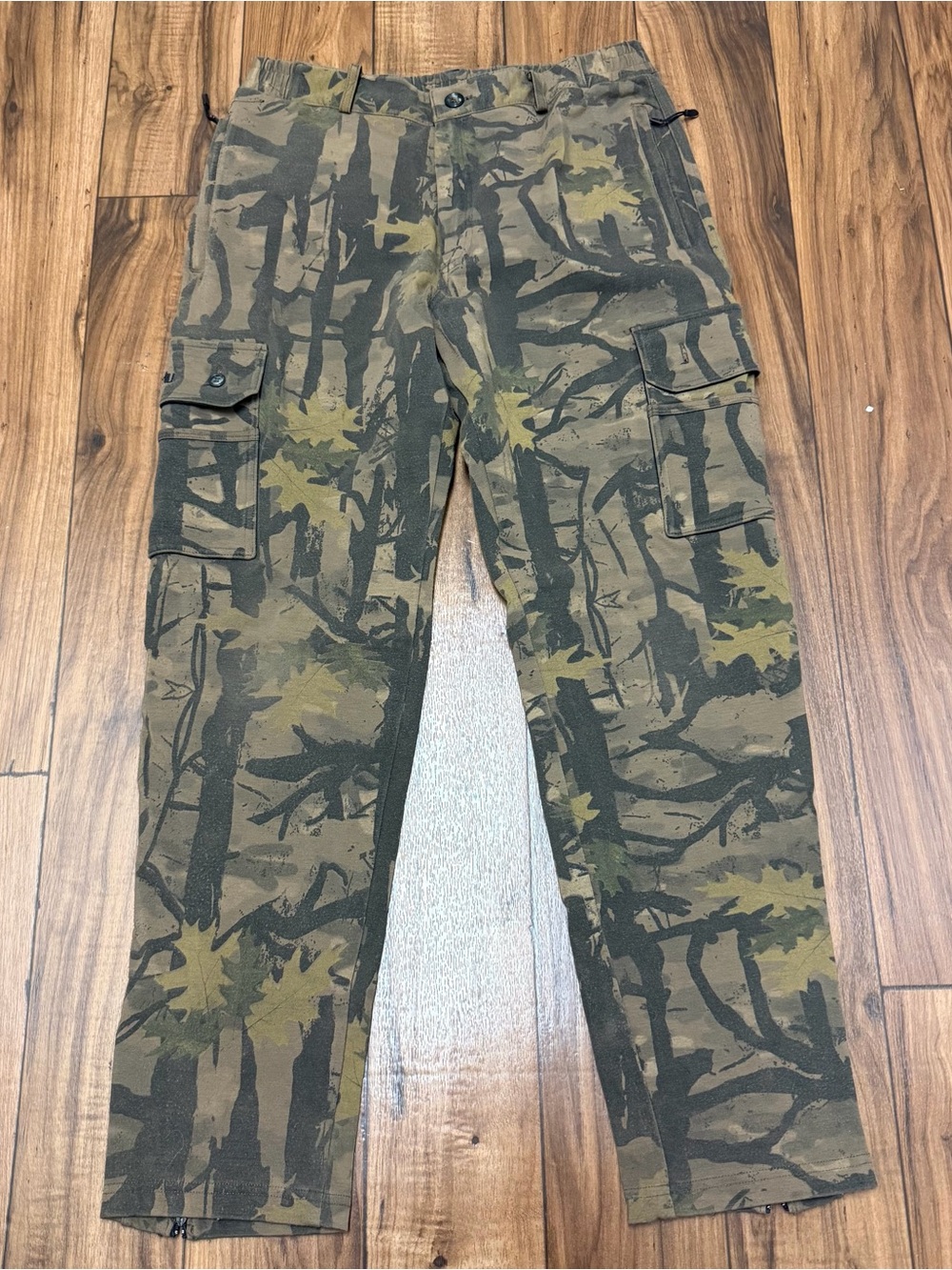 Sporthill Camo Expedition Pants Stretch Waist Ankle Zip Hunting Men’s Medium